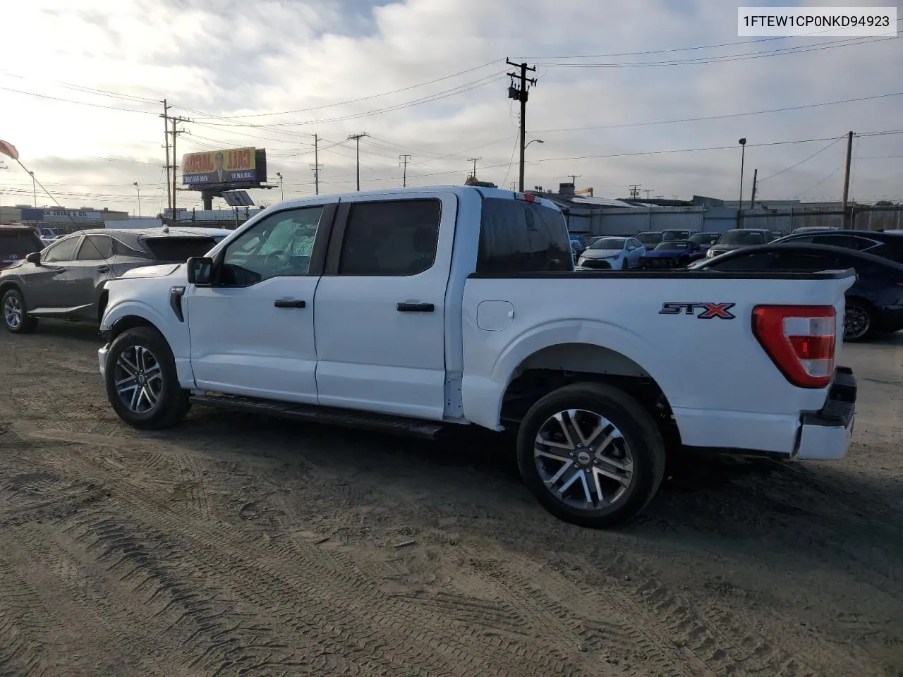 2022 Ford F150 Supercrew VIN: 1FTEW1CP0NKD94923 Lot: 71287734