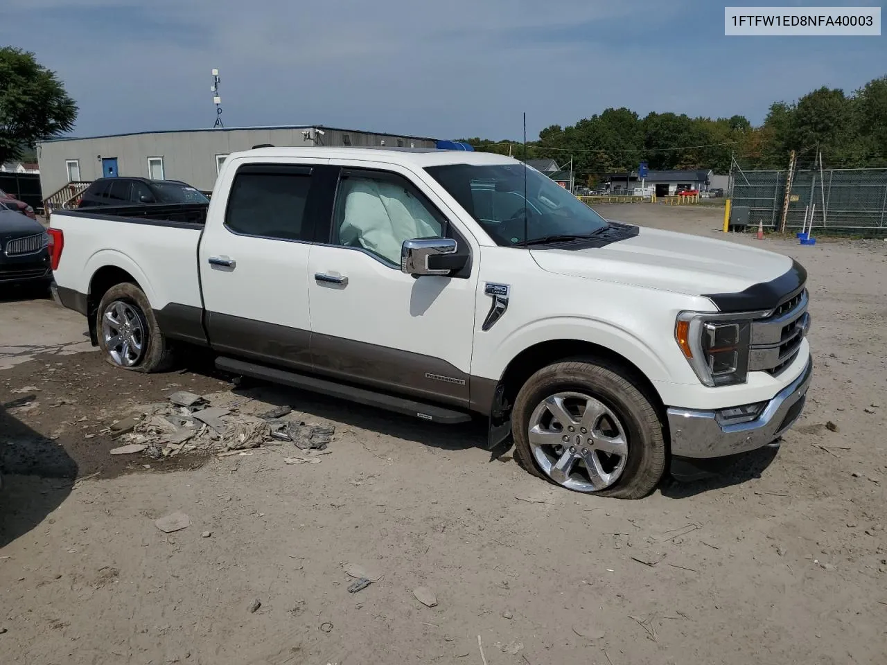 2022 Ford F150 Supercrew VIN: 1FTFW1ED8NFA40003 Lot: 71564074