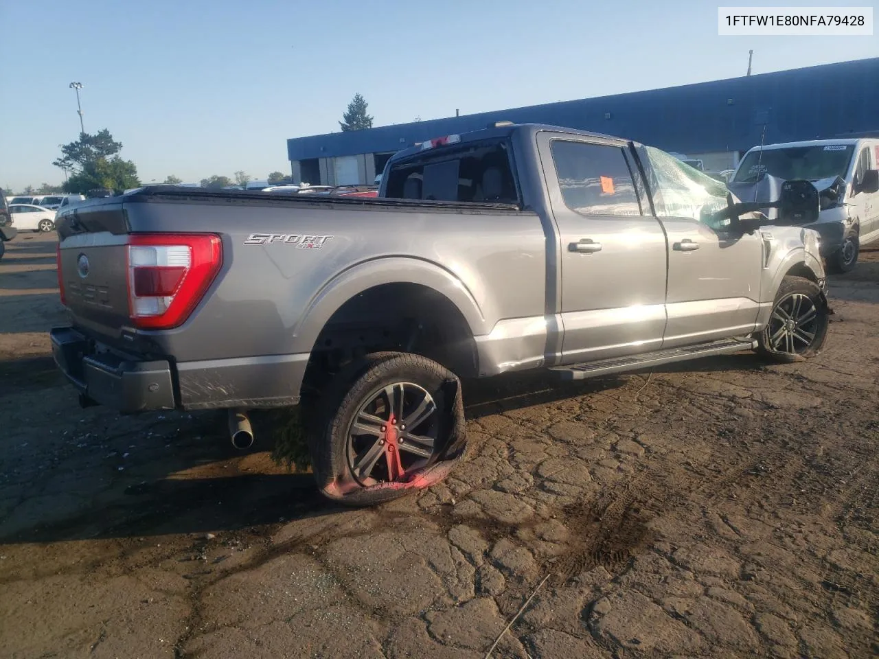 2022 Ford F150 Supercrew VIN: 1FTFW1E80NFA79428 Lot: 71826874