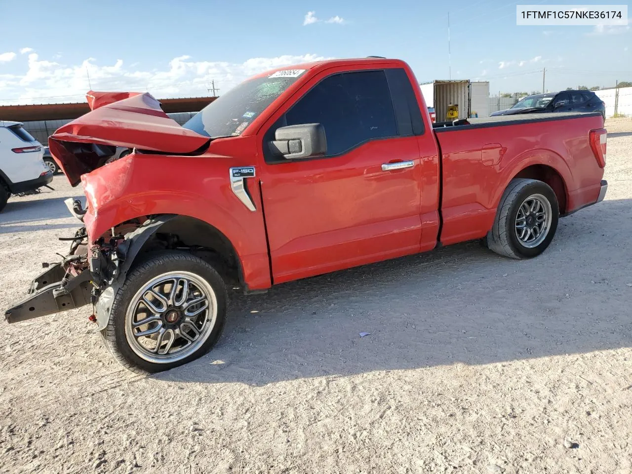 2022 Ford F150 VIN: 1FTMF1C57NKE36174 Lot: 72060654