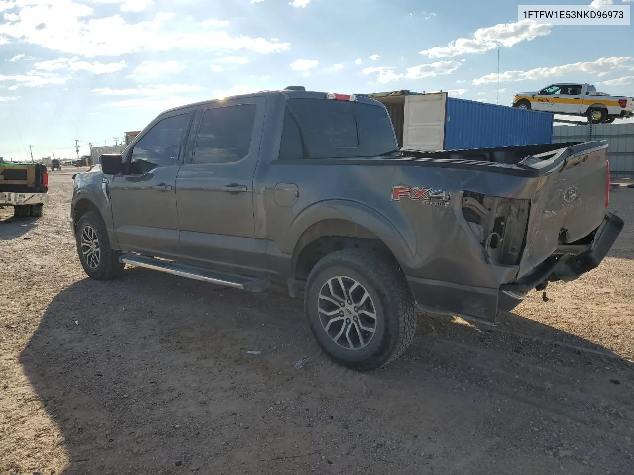 2022 Ford F150 Supercrew VIN: 1FTFW1E53NKD96973 Lot: 72167764