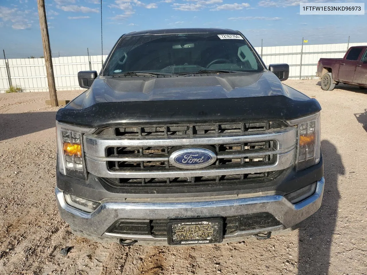 2022 Ford F150 Supercrew VIN: 1FTFW1E53NKD96973 Lot: 72167764