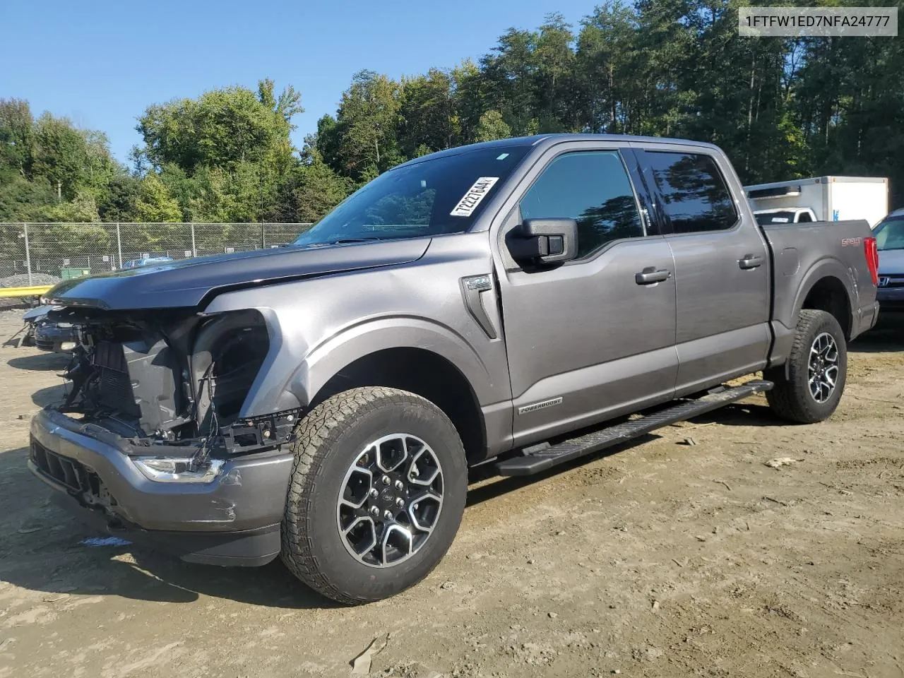 2022 Ford F150 Supercrew VIN: 1FTFW1ED7NFA24777 Lot: 72227644