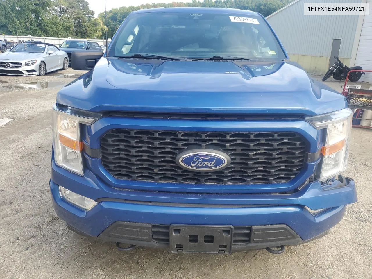 2022 Ford F150 Super Cab VIN: 1FTFX1E54NFA59721 Lot: 72369714