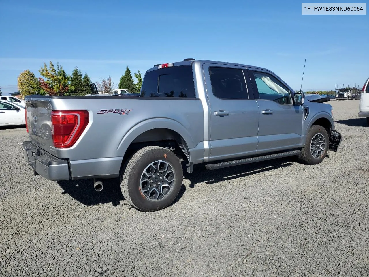 2022 Ford F150 Supercrew VIN: 1FTFW1E83NKD60064 Lot: 72384444