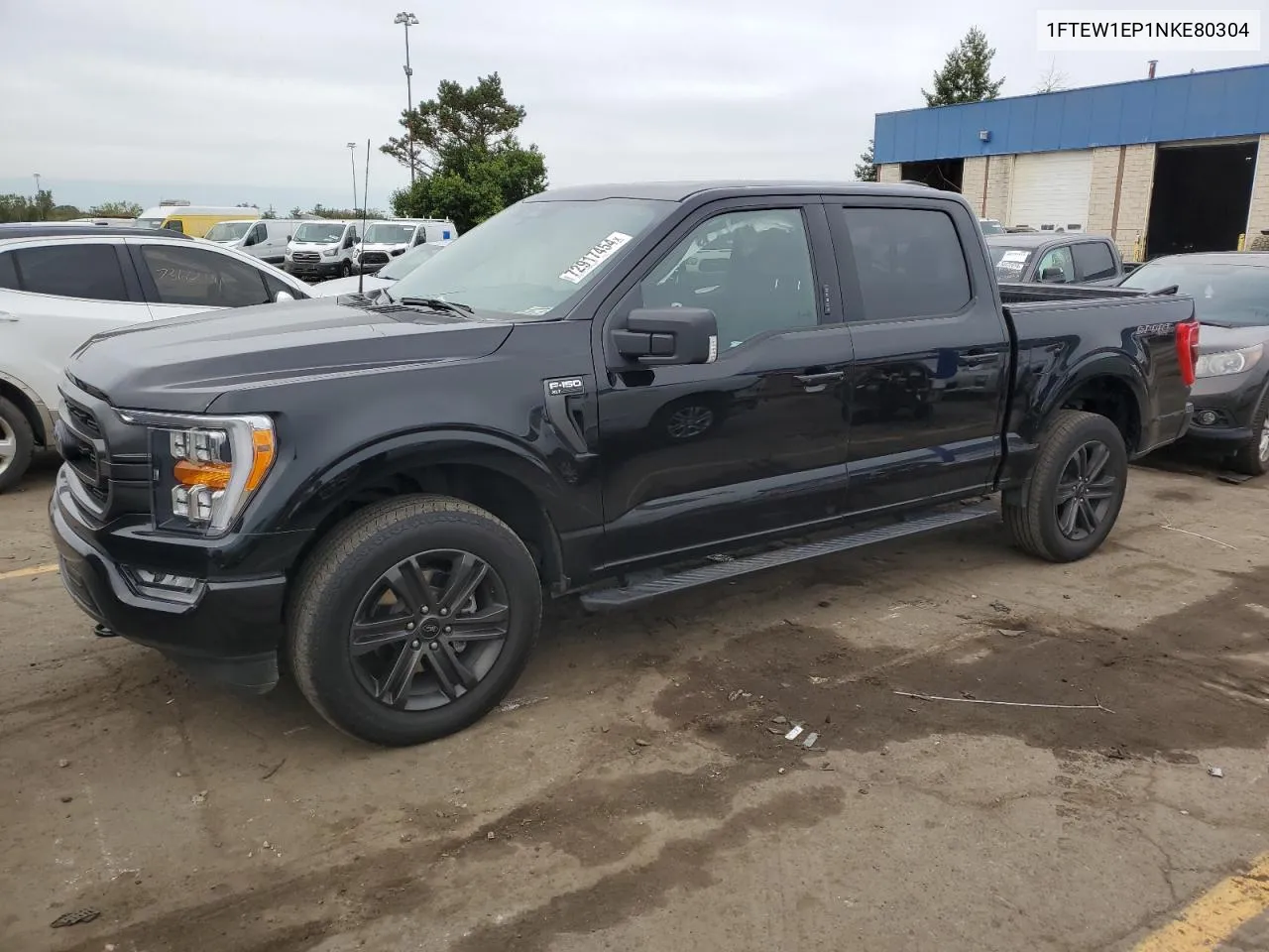 2022 Ford F150 Supercrew VIN: 1FTEW1EP1NKE80304 Lot: 72917454