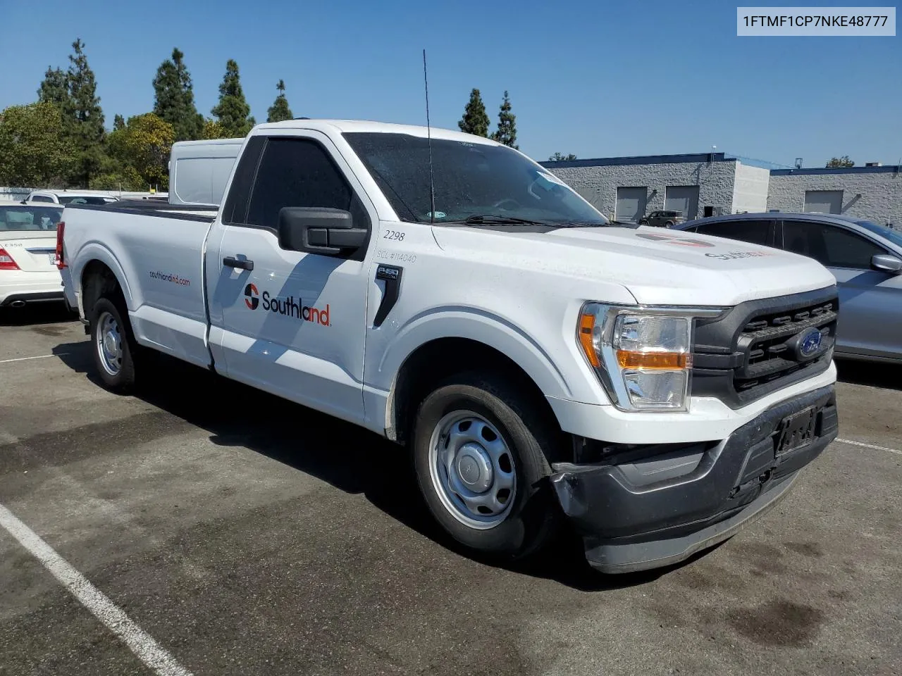 2022 Ford F150 VIN: 1FTMF1CP7NKE48777 Lot: 73188894