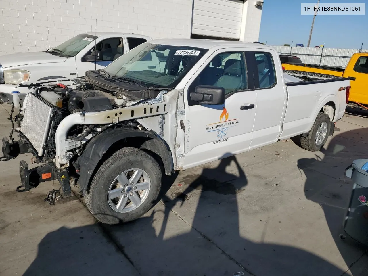 2022 Ford F150 Super Cab VIN: 1FTFX1E88NKD51051 Lot: 73456364