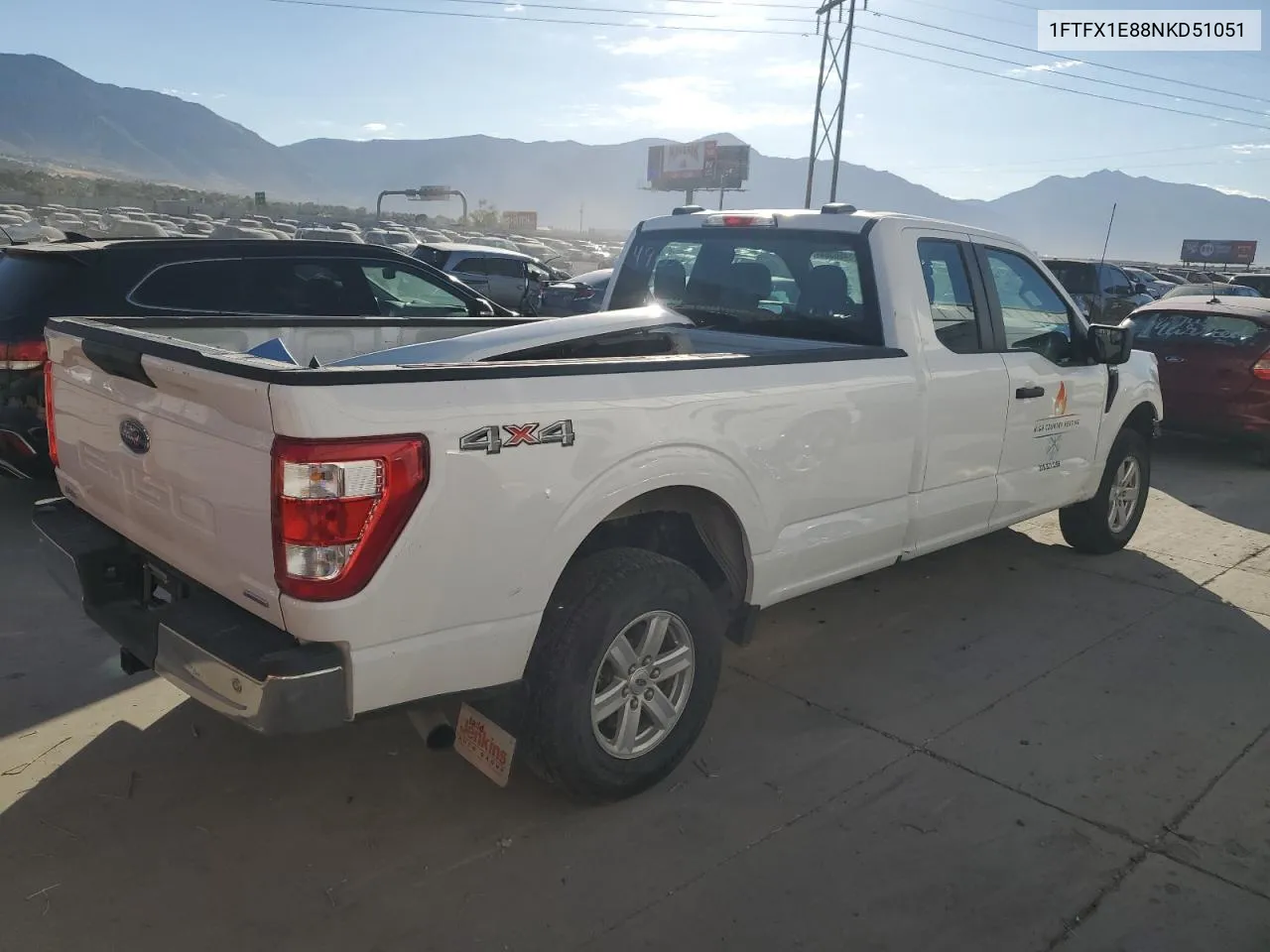 2022 Ford F150 Super Cab VIN: 1FTFX1E88NKD51051 Lot: 73456364