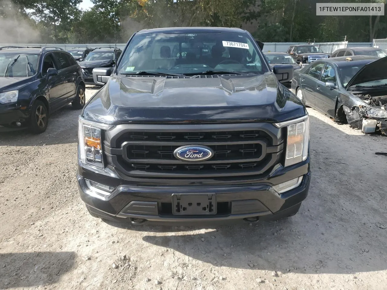 2022 Ford F150 Supercrew VIN: 1FTEW1EP0NFA01413 Lot: 73671704