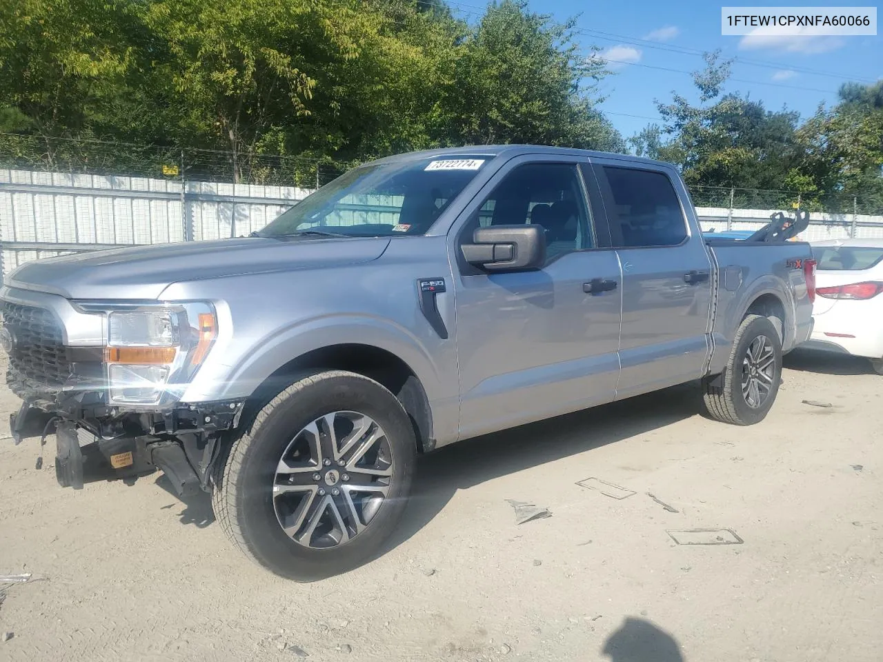 2022 Ford F150 Supercrew VIN: 1FTEW1CPXNFA60066 Lot: 73722774