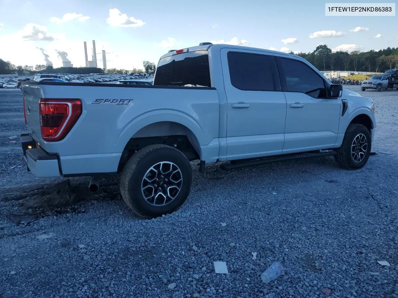 2022 Ford F150 Supercrew VIN: 1FTEW1EP2NKD86383 Lot: 73859684