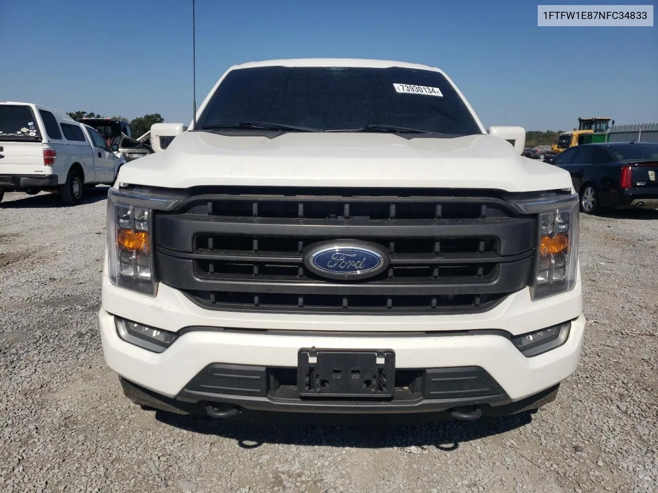 2022 Ford F150 Supercrew VIN: 1FTFW1E87NFC34833 Lot: 73930134