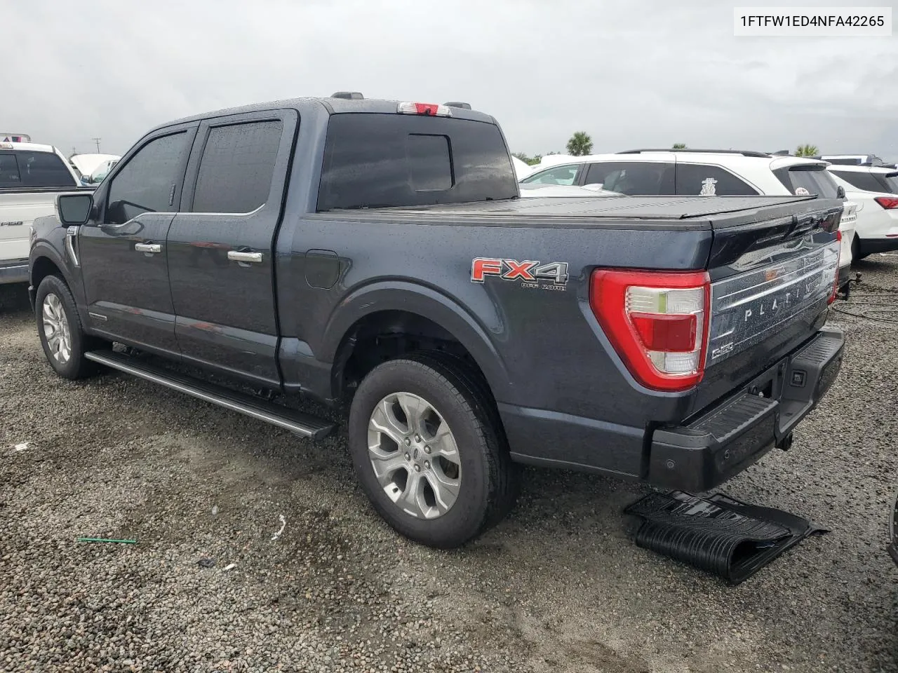 2022 Ford F150 Supercrew VIN: 1FTFW1ED4NFA42265 Lot: 74276344