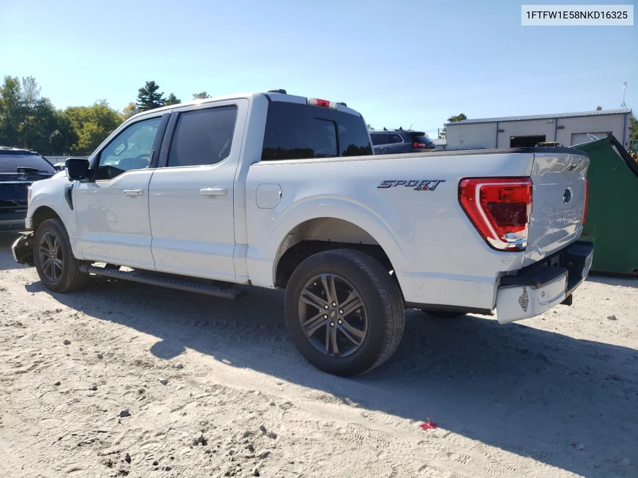 2022 Ford F150 Supercrew VIN: 1FTFW1E58NKD16325 Lot: 74514784