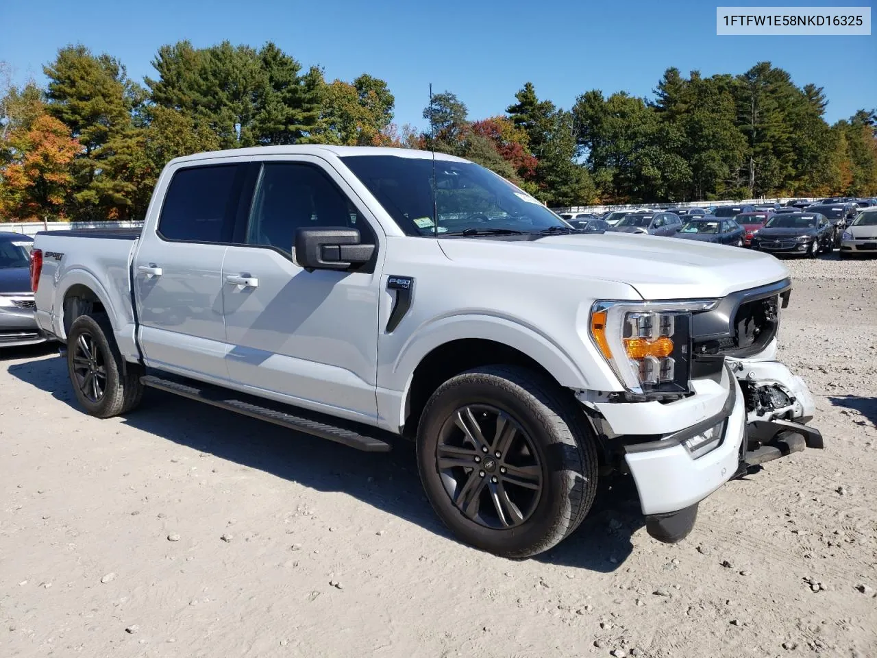 2022 Ford F150 Supercrew VIN: 1FTFW1E58NKD16325 Lot: 74514784