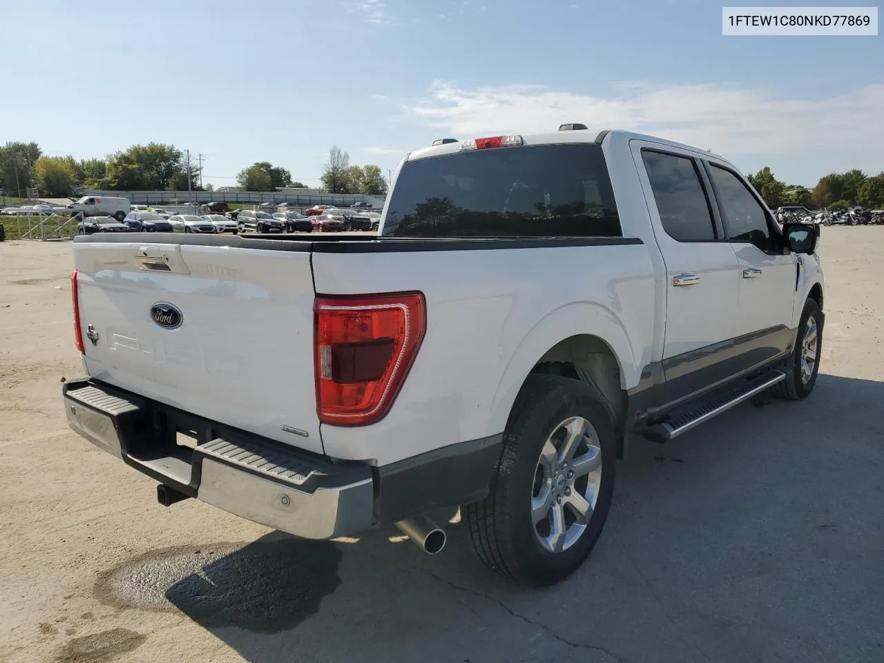 2022 Ford F150 Supercrew VIN: 1FTEW1C80NKD77869 Lot: 74806144