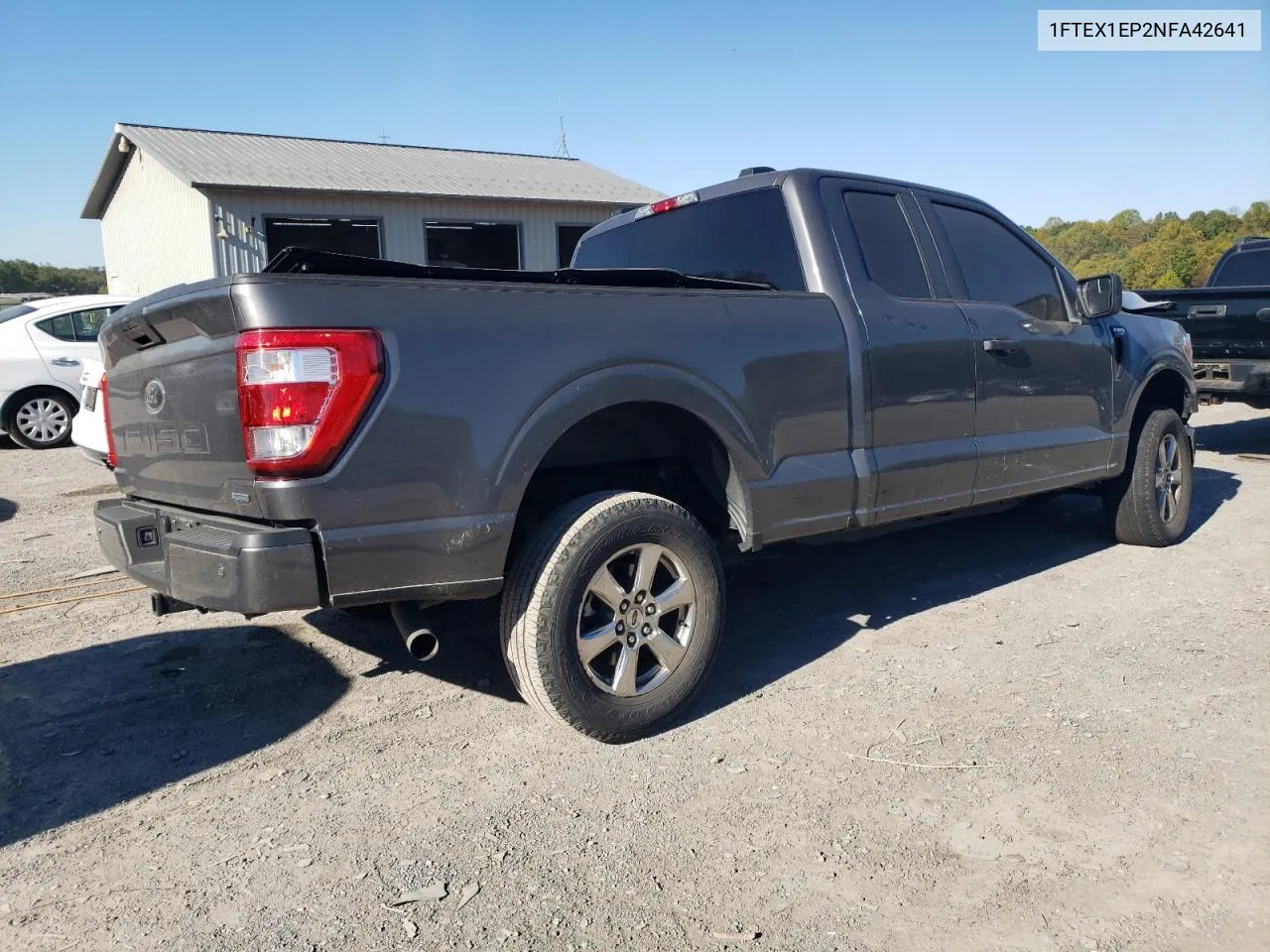 2022 Ford F150 Super Cab VIN: 1FTEX1EP2NFA42641 Lot: 75582244