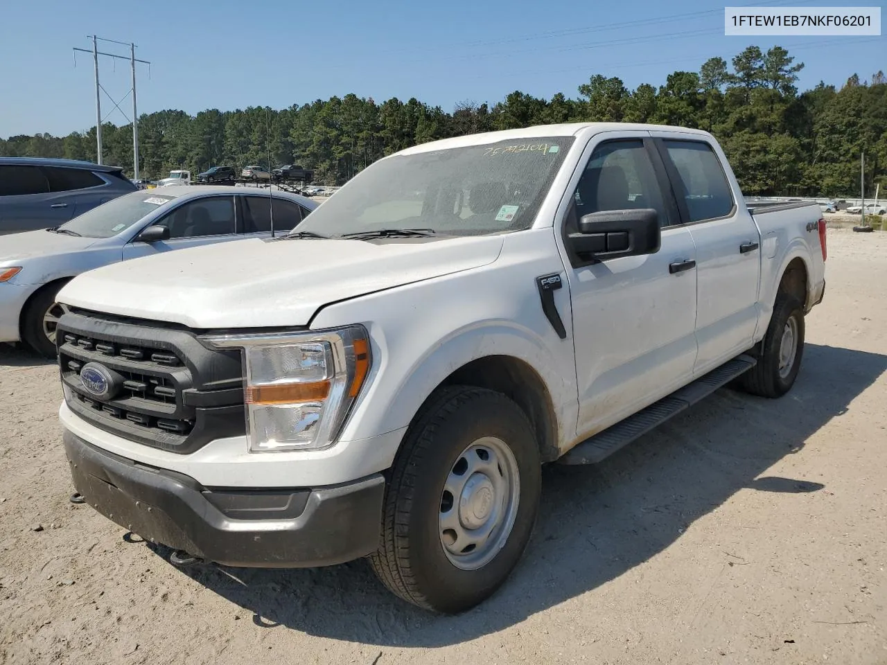 2022 Ford F150 Supercrew VIN: 1FTEW1EB7NKF06201 Lot: 75792104