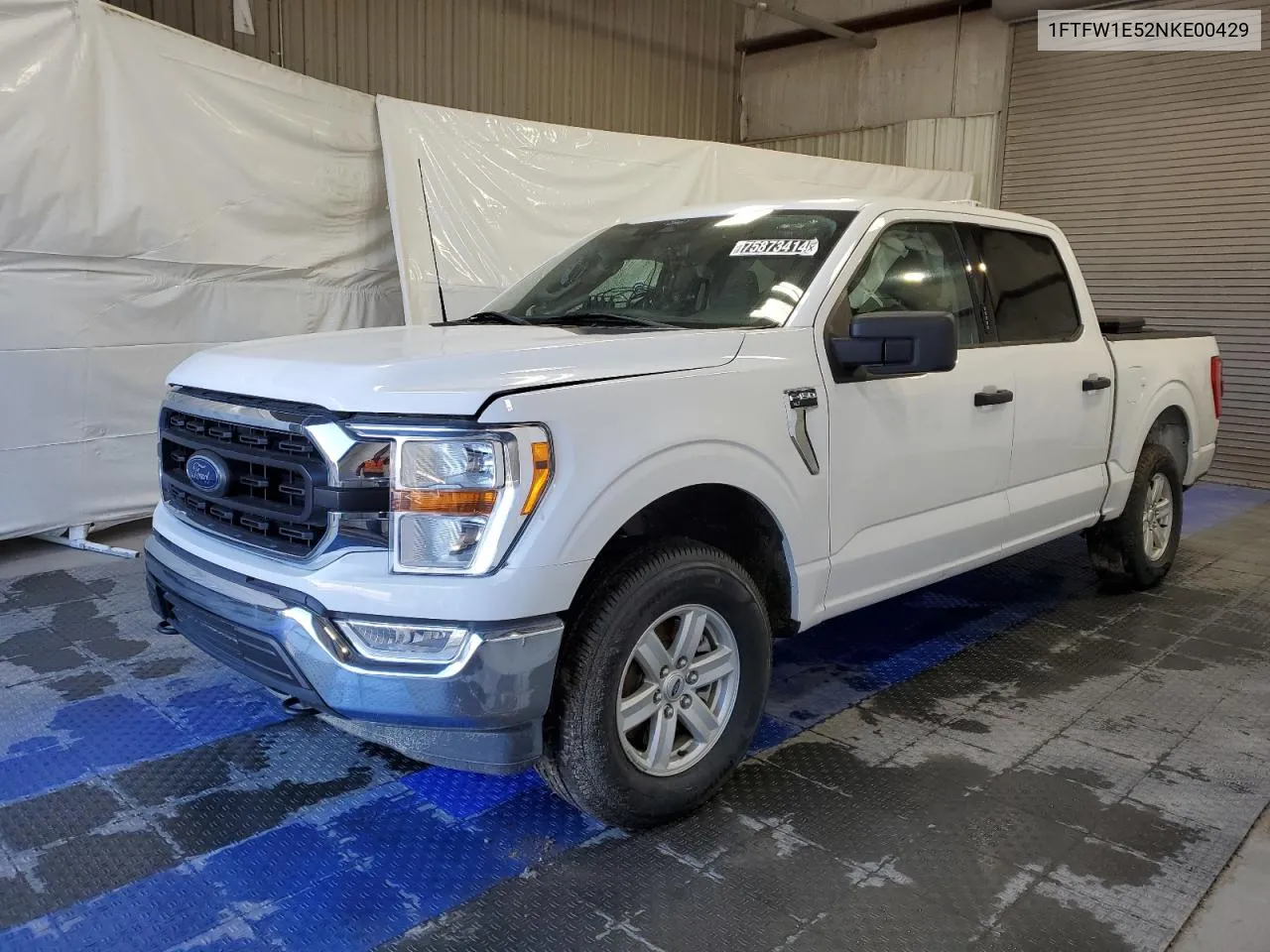 2022 Ford F150 Supercrew VIN: 1FTFW1E52NKE00429 Lot: 75873414