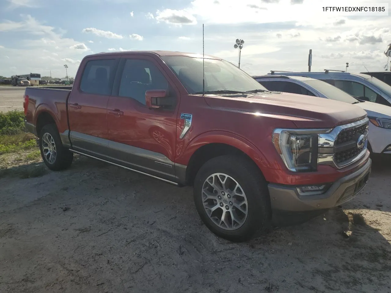 2022 Ford F150 Supercrew VIN: 1FTFW1EDXNFC18185 Lot: 76035104