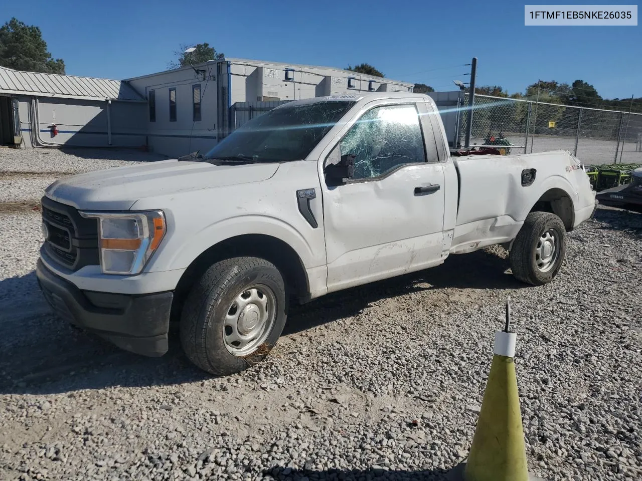 2022 Ford F150 VIN: 1FTMF1EB5NKE26035 Lot: 76379644