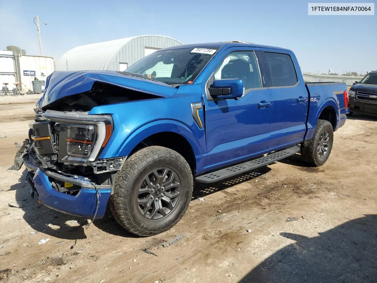 2022 Ford F150 Supercrew VIN: 1FTEW1E84NFA70064 Lot: 76411284