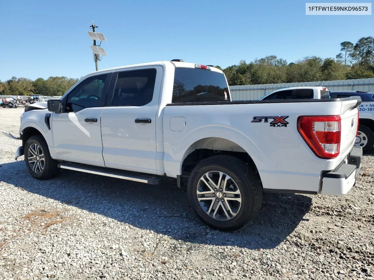 2022 Ford F150 Supercrew VIN: 1FTFW1E59NKD96573 Lot: 76841184