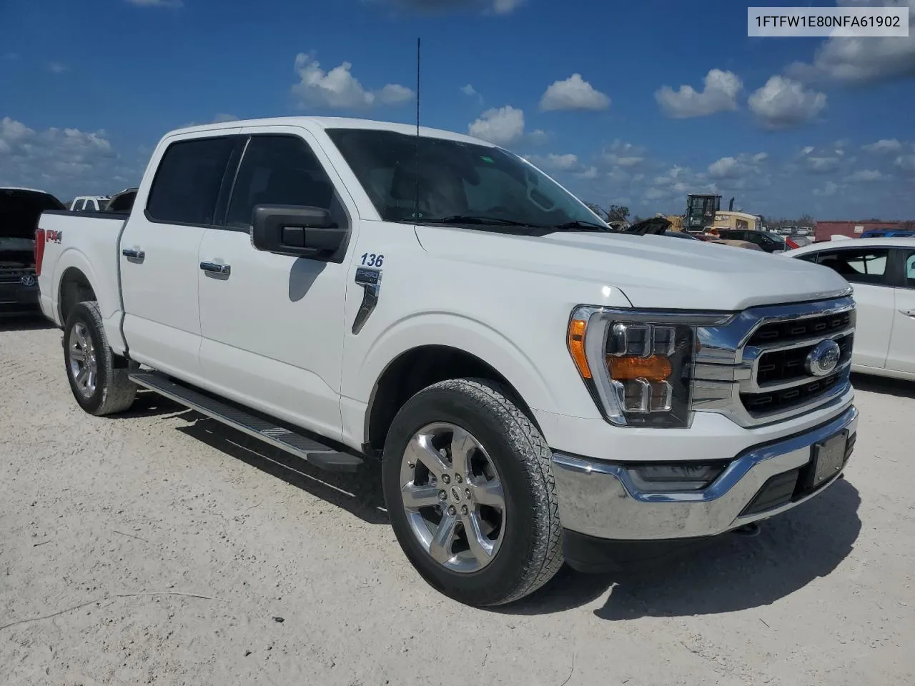 2022 Ford F150 Supercrew VIN: 1FTFW1E80NFA61902 Lot: 77103784