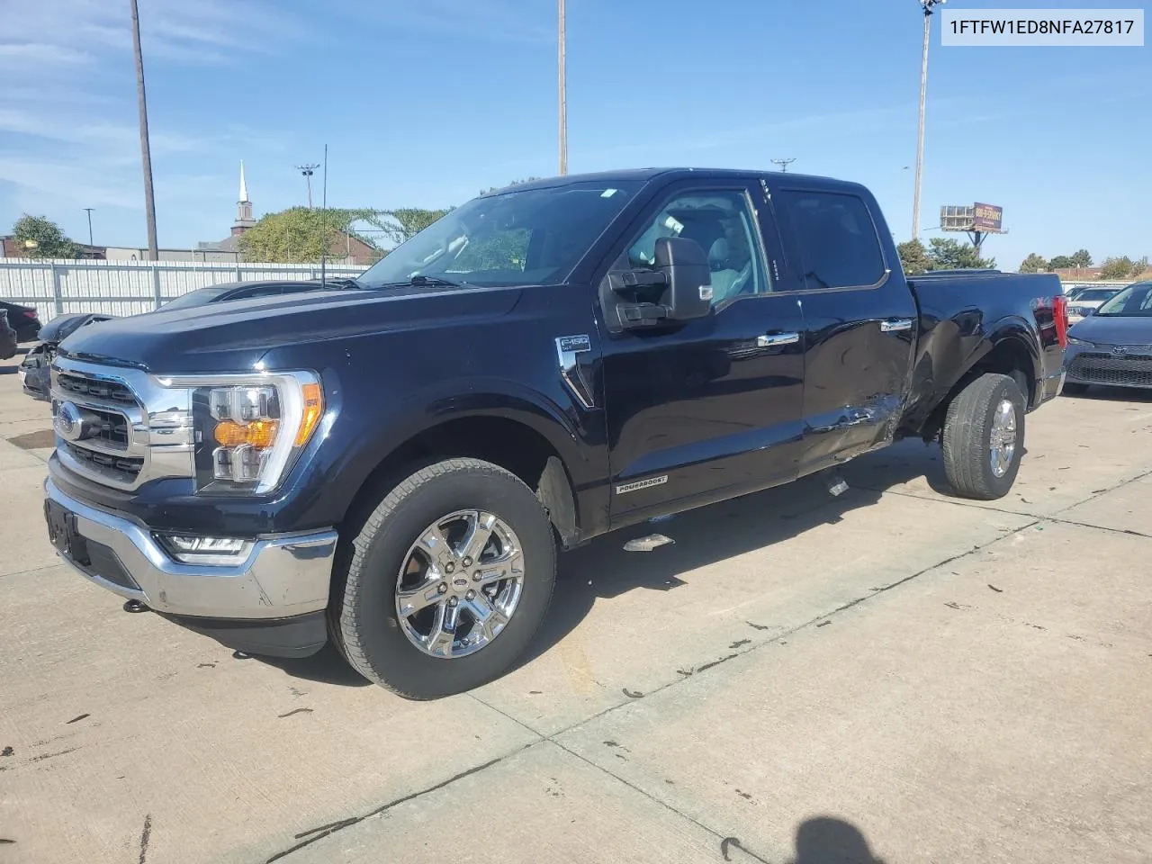 2022 Ford F150 Supercrew VIN: 1FTFW1ED8NFA27817 Lot: 77143294