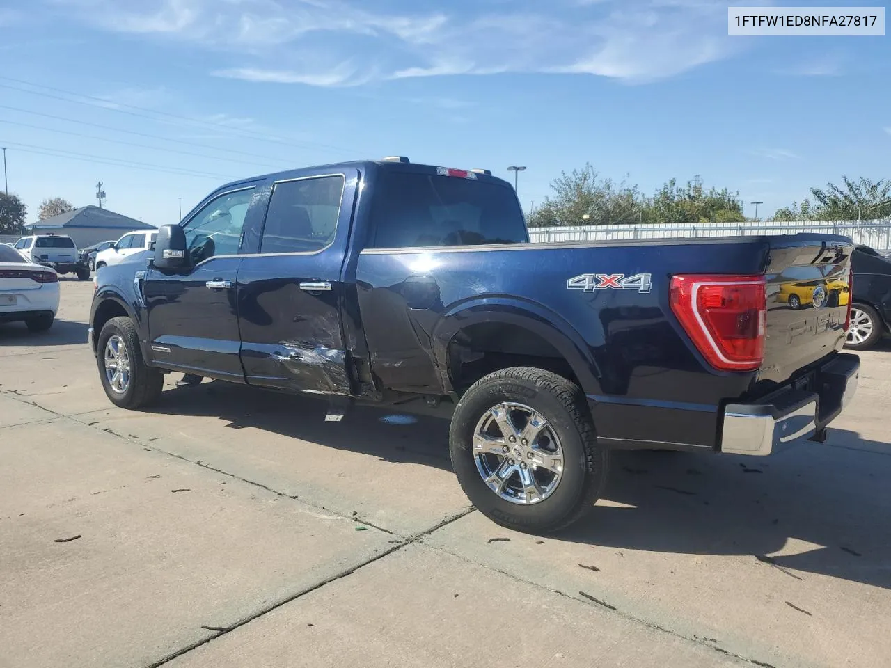 2022 Ford F150 Supercrew VIN: 1FTFW1ED8NFA27817 Lot: 77143294