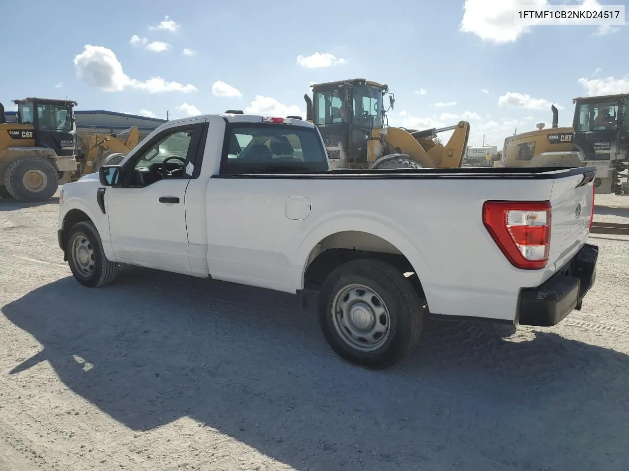 2022 Ford F150 VIN: 1FTMF1CB2NKD24517 Lot: 77165984