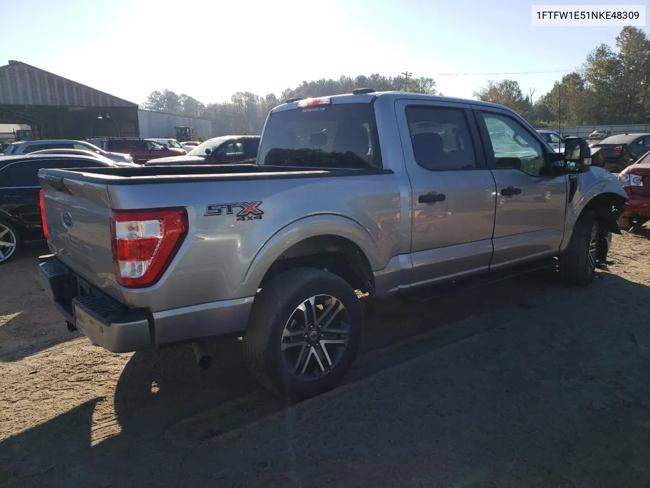 2022 Ford F150 Supercrew VIN: 1FTFW1E51NKE48309 Lot: 77448614