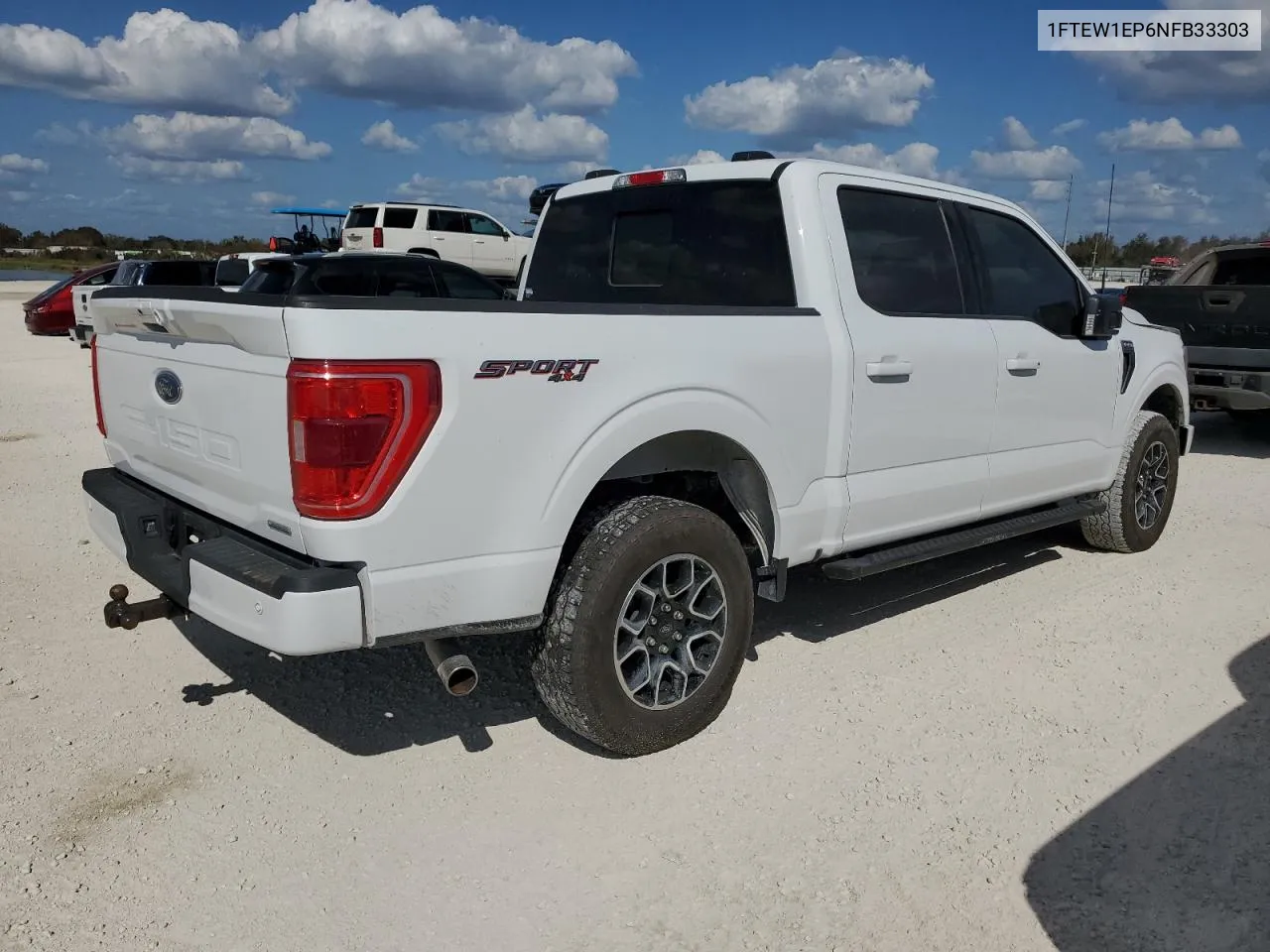 2022 Ford F150 Supercrew VIN: 1FTEW1EP6NFB33303 Lot: 77627734