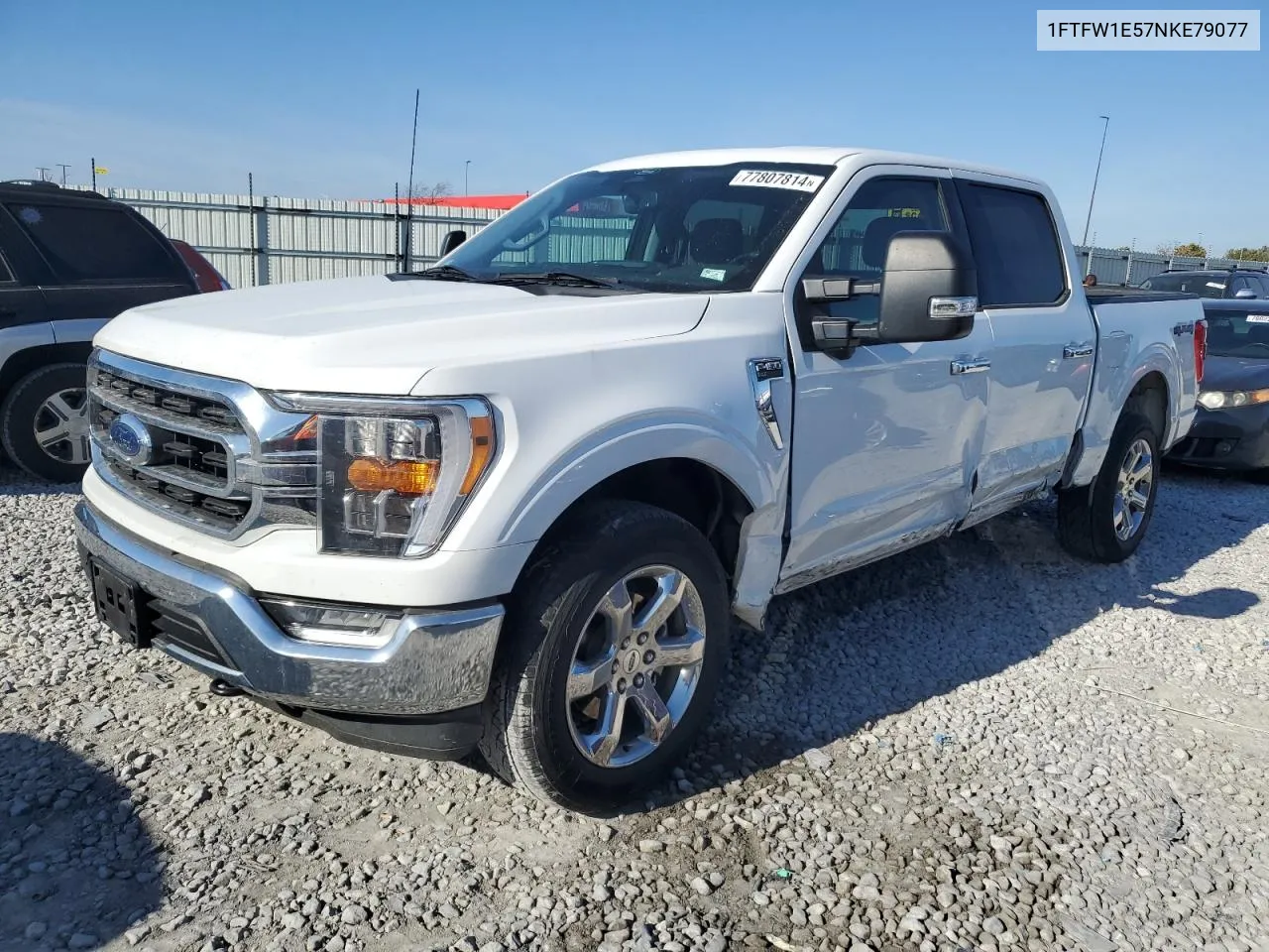 2022 Ford F150 Supercrew VIN: 1FTFW1E57NKE79077 Lot: 77807814