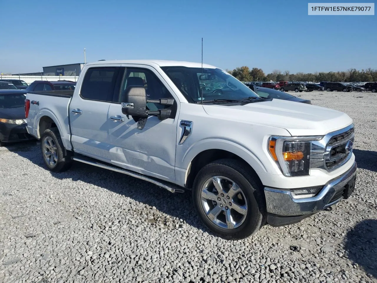 2022 Ford F150 Supercrew VIN: 1FTFW1E57NKE79077 Lot: 77807814