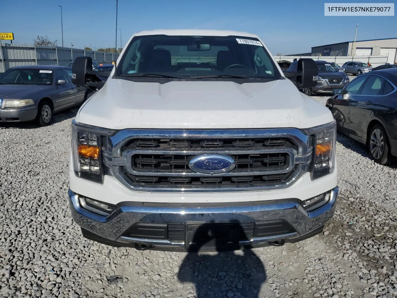 2022 Ford F150 Supercrew VIN: 1FTFW1E57NKE79077 Lot: 77807814