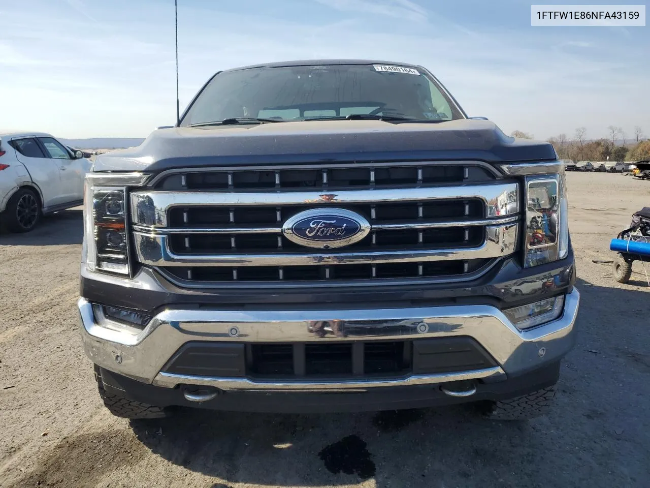 2022 Ford F150 Supercrew VIN: 1FTFW1E86NFA43159 Lot: 78490164