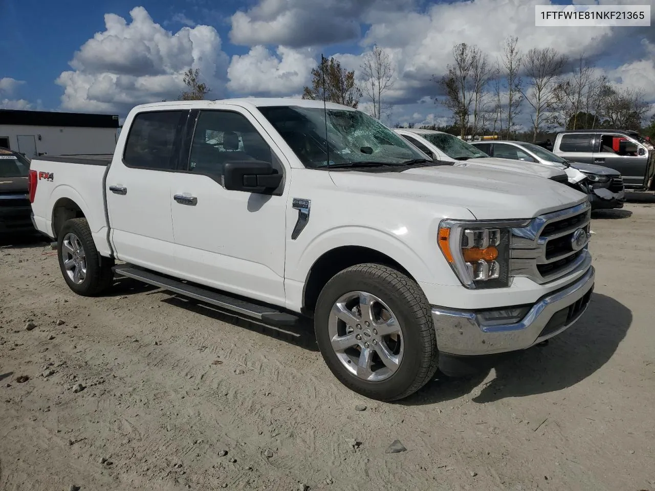 2022 Ford F150 Supercrew VIN: 1FTFW1E81NKF21365 Lot: 78723394