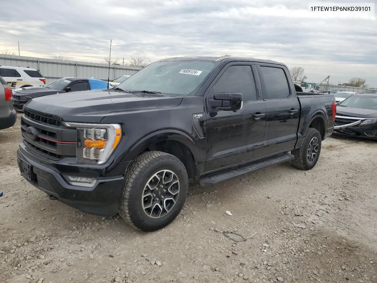 2022 Ford F150 Supercrew VIN: 1FTEW1EP6NKD39101 Lot: 78809124