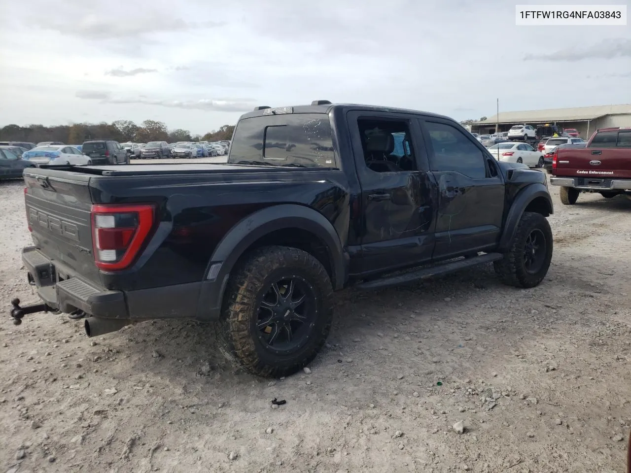 2022 Ford F150 Raptor VIN: 1FTFW1RG4NFA03843 Lot: 78895334