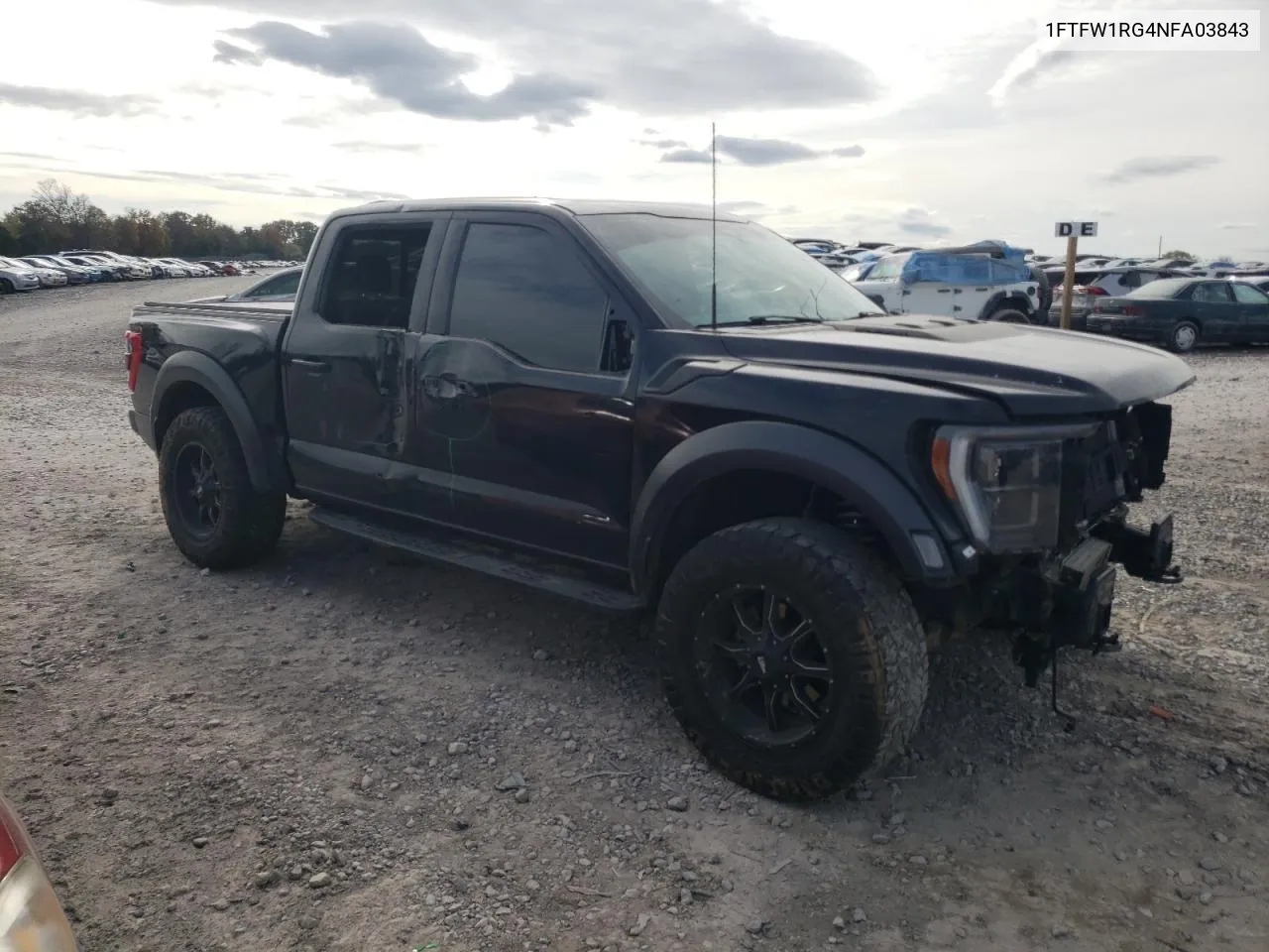 2022 Ford F150 Raptor VIN: 1FTFW1RG4NFA03843 Lot: 78895334