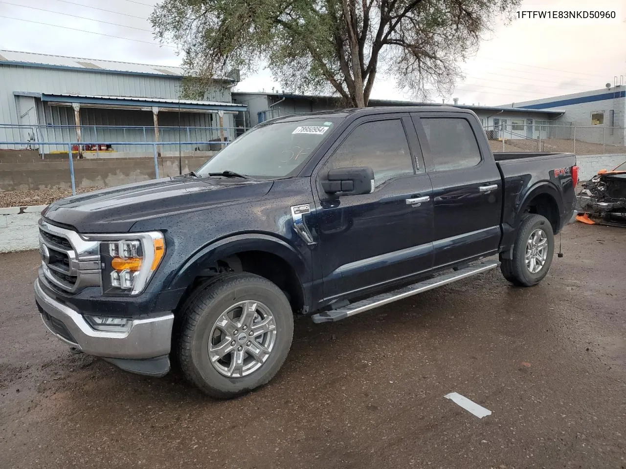 2022 Ford F150 Supercrew VIN: 1FTFW1E83NKD50960 Lot: 78950954