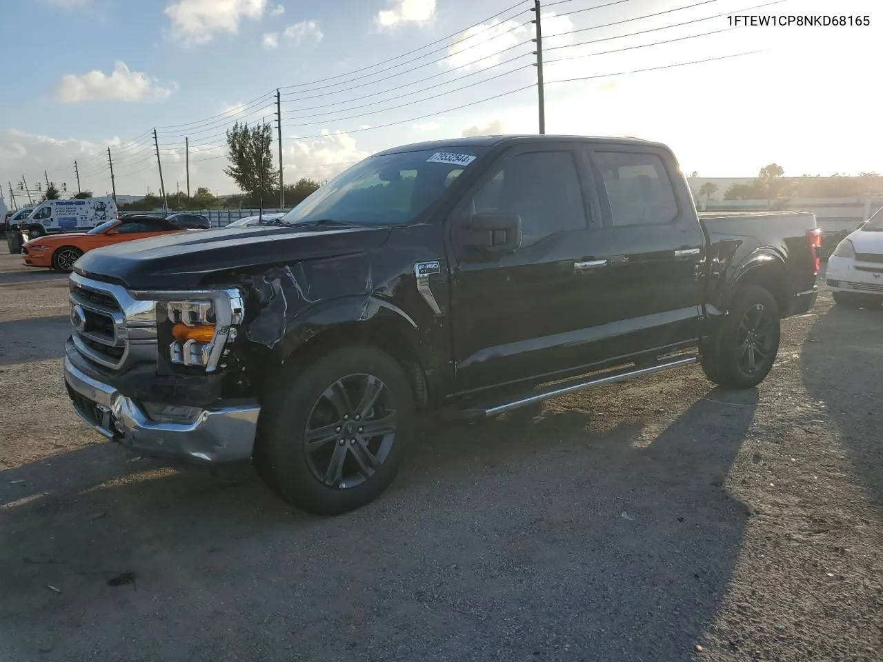 2022 Ford F150 Supercrew VIN: 1FTEW1CP8NKD68165 Lot: 79532544