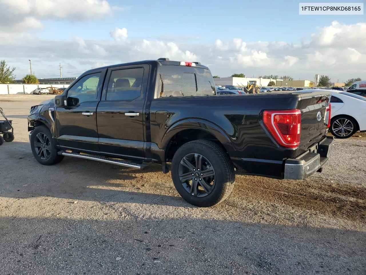 2022 Ford F150 Supercrew VIN: 1FTEW1CP8NKD68165 Lot: 79532544