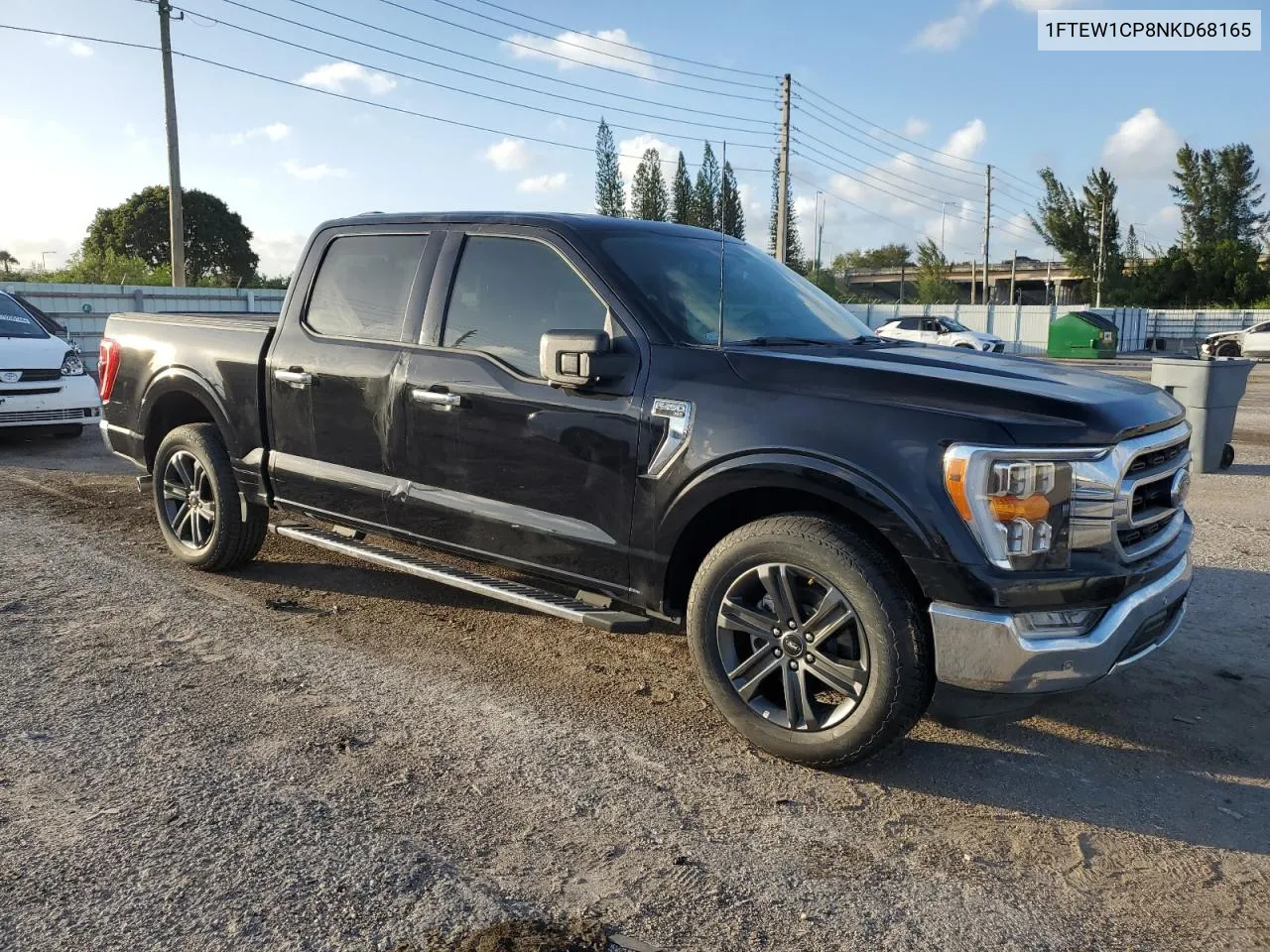 2022 Ford F150 Supercrew VIN: 1FTEW1CP8NKD68165 Lot: 79532544