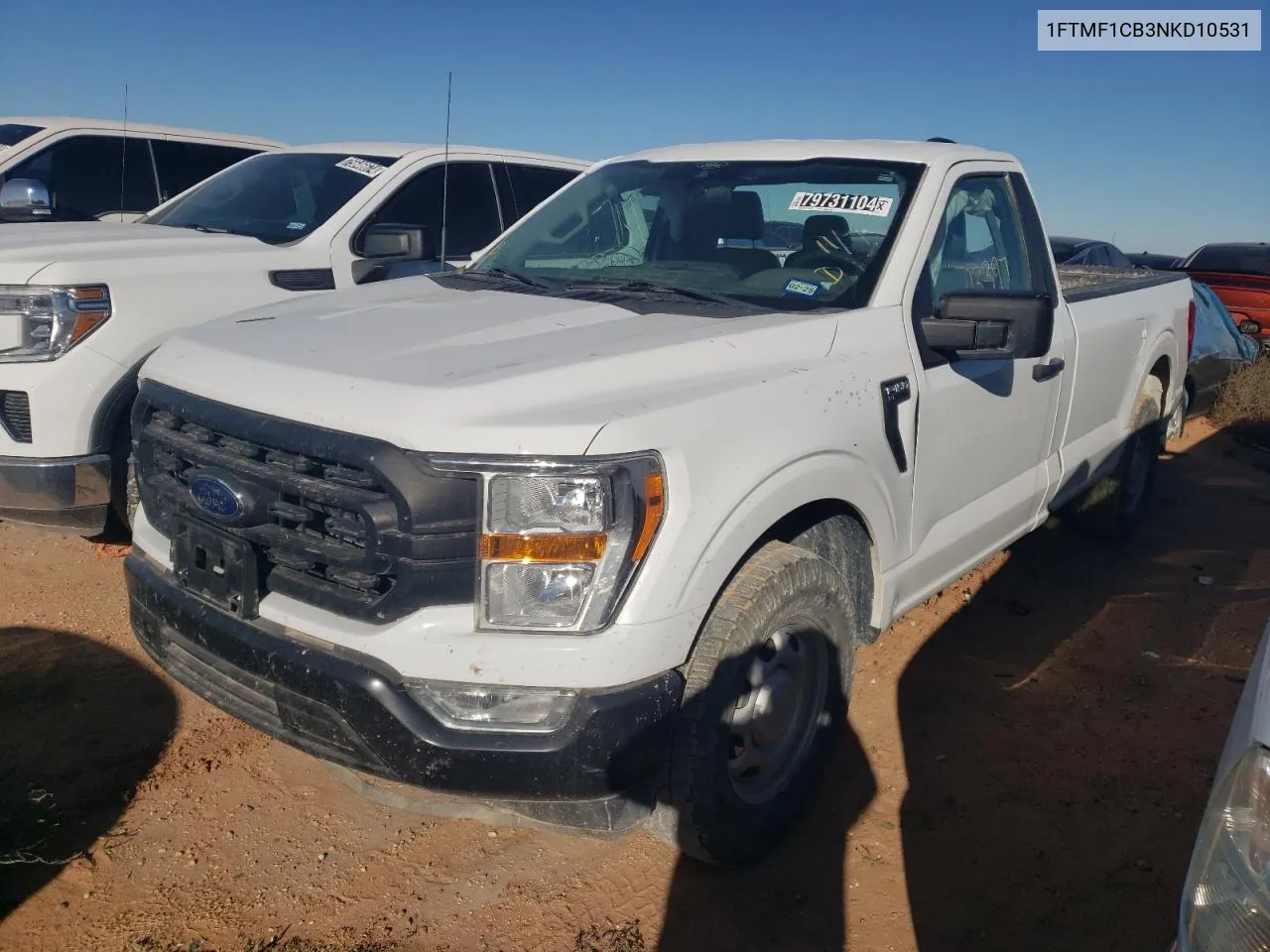 2022 Ford F150 VIN: 1FTMF1CB3NKD10531 Lot: 79731104