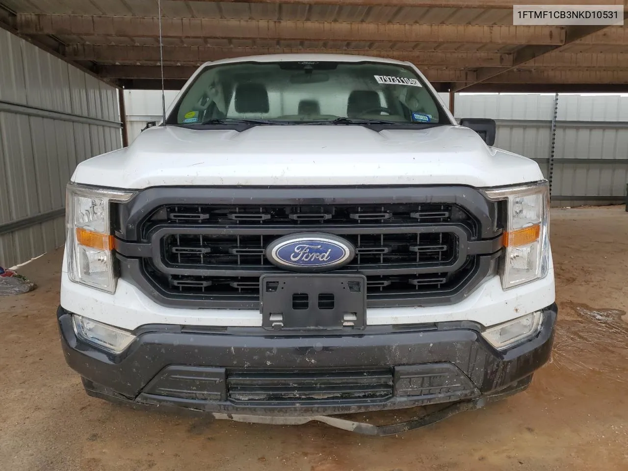 2022 Ford F150 VIN: 1FTMF1CB3NKD10531 Lot: 79731104