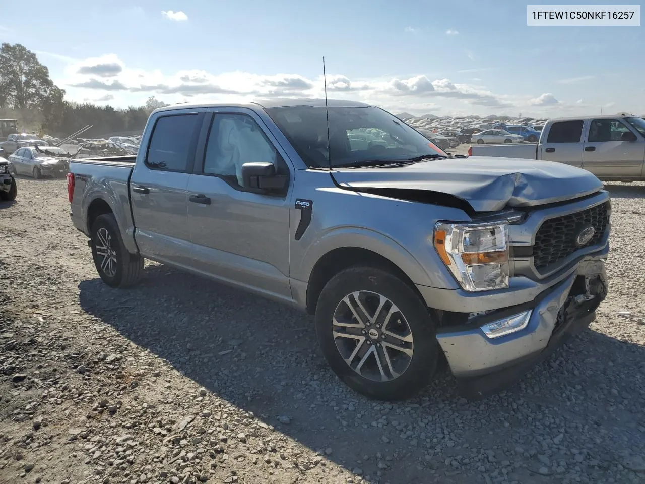 2022 Ford F150 Supercrew VIN: 1FTEW1C50NKF16257 Lot: 79754664