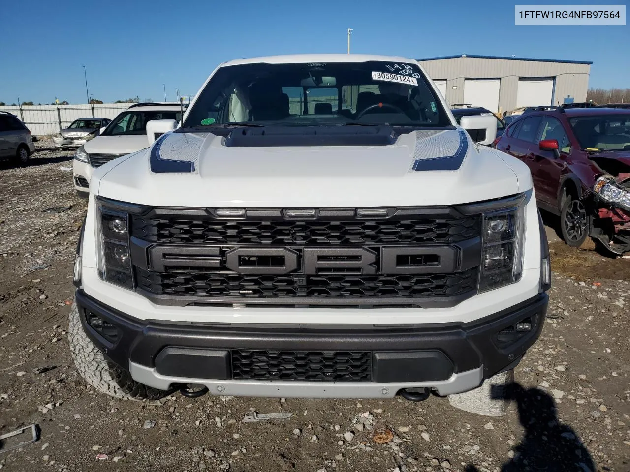 2022 Ford F150 Raptor VIN: 1FTFW1RG4NFB97564 Lot: 80590124